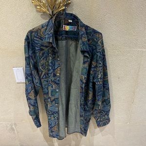 Vintage button up, 80s
